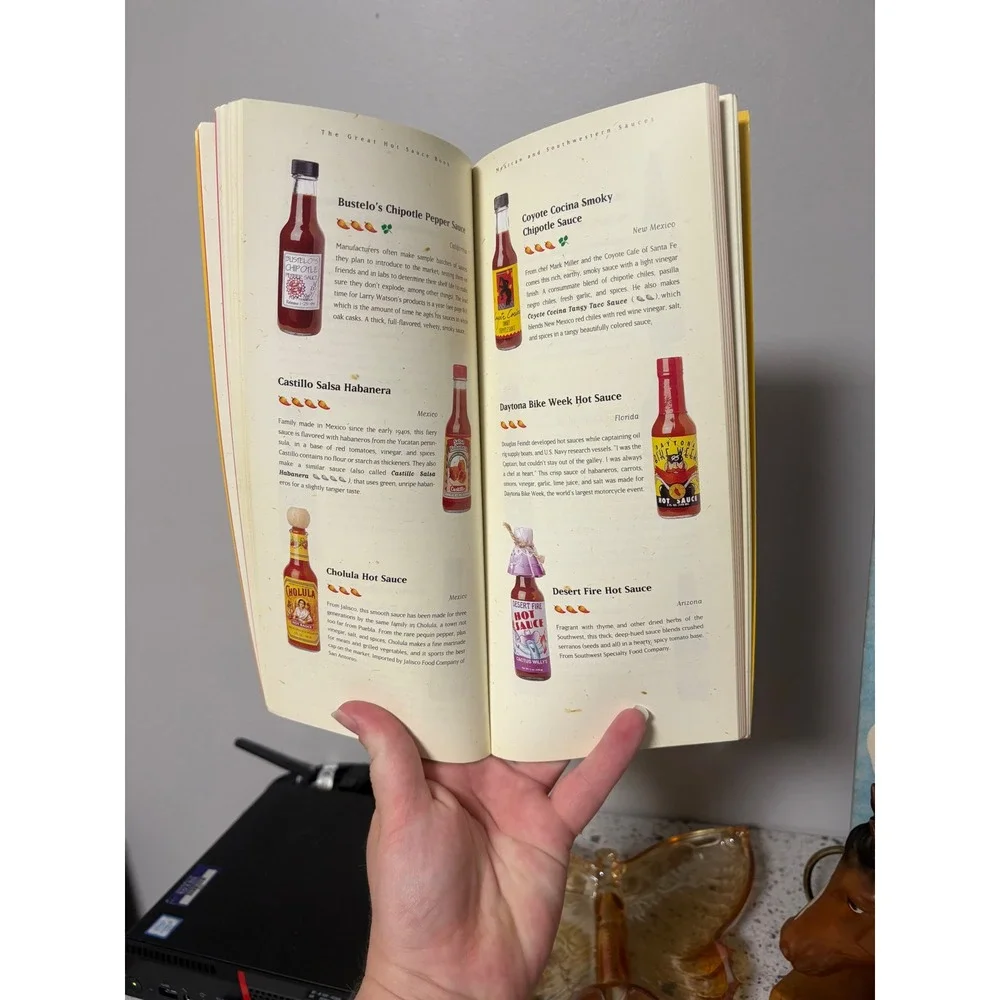 The Great Hot Sauce Book 1995 Jennifer‎ Trainer Thompson Spicy Food Cooking Book
